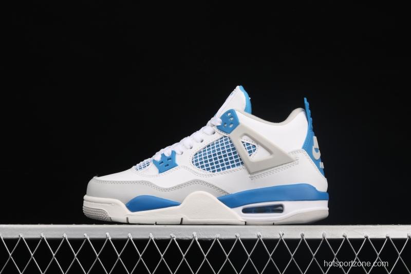 Air Jordan 4 Retro Military Blue White Blue 308497-105