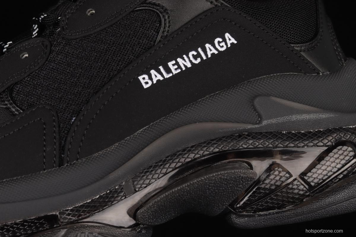 Balenciaga Triple S 3.0 full-combination nitrogen crystal outsole W2FB11000 for retro casual running shoes