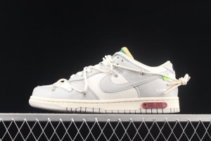 OFF-White x NIKE DUNK Low OW gray SB buckle rebound fashion casual board shoes DM1602-121