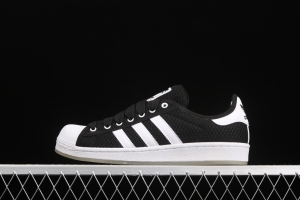 Adidas Originals Superstar S82584 shell head knitting breathable leisure board shoes