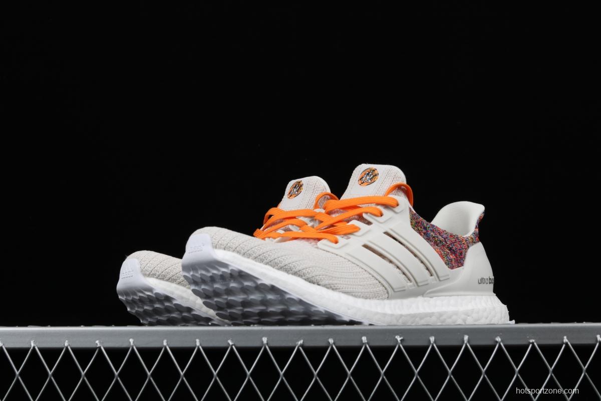 Adidas Ultra Boost 4.0das fourth generation knitted striped gray rainbow UB # limited edition of Guangzhou, a Chinese cultural city