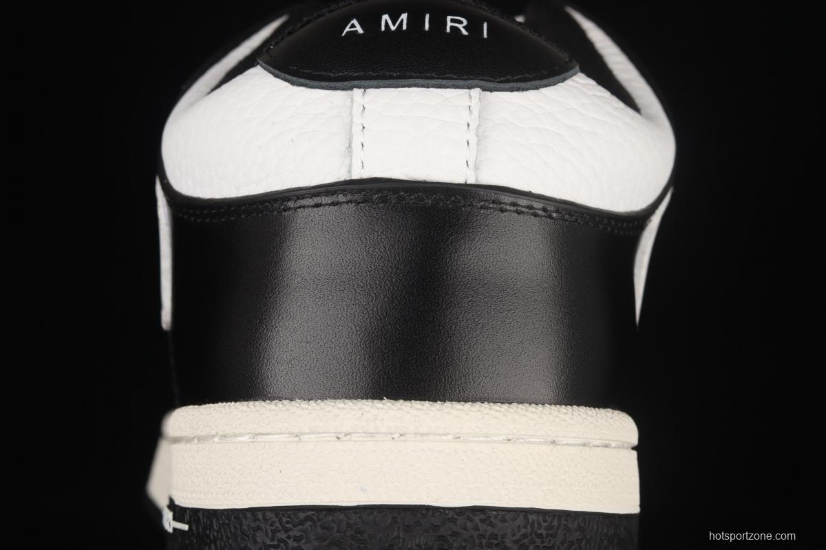 AMIRI 21SS SKEL-TOP bone low gang black and white
