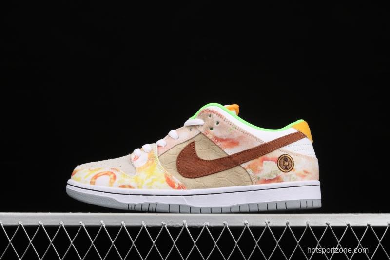 NIKE SB DUNK Low CNY joint style Chinese mandarin duck tie-dyed low-top skateboard shoes CV1628-800