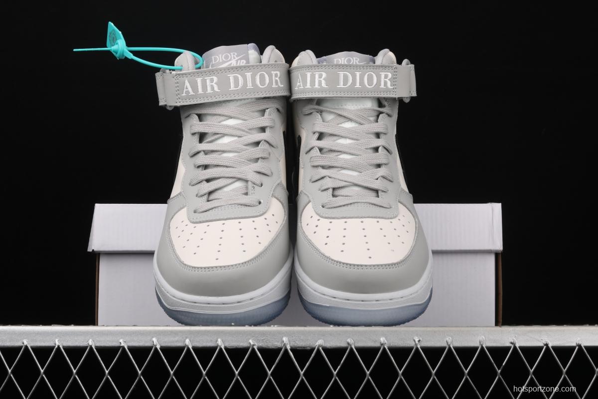 NIKE Air Force 1 MID overseas restricted Dior medium-top casual board shoes CT1266-700