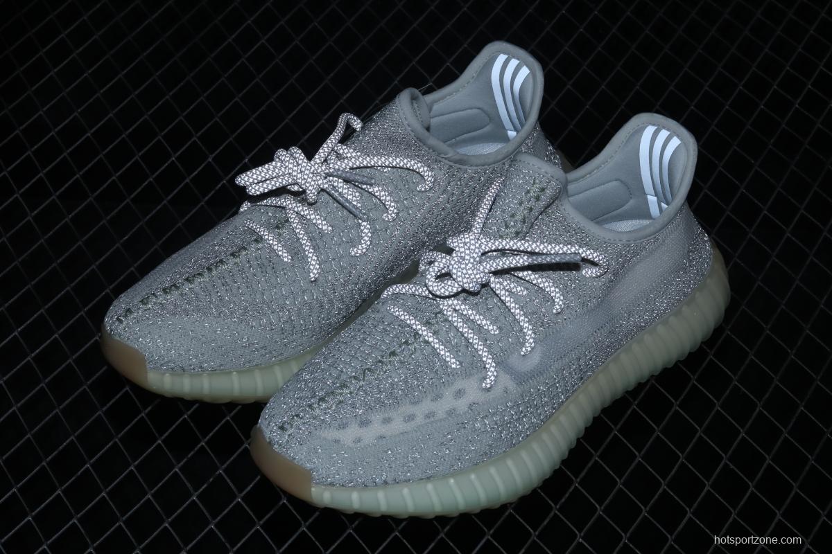 Adidas Yeezy Boost 350V2 Tailgate FX4349 Darth Coconut 350 second generation hollowed-out Asian gray star color match