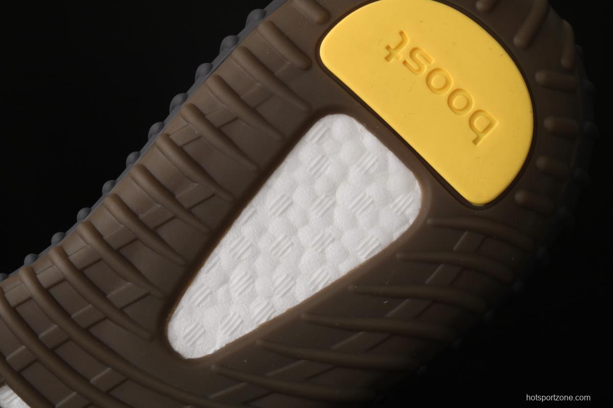 Adidas Yeezy Boost 350V2 Cinder FY4176 Darth Coconut 350 second generation hollowed-out side transparent rubber full star color matching BASF Boost original bottom