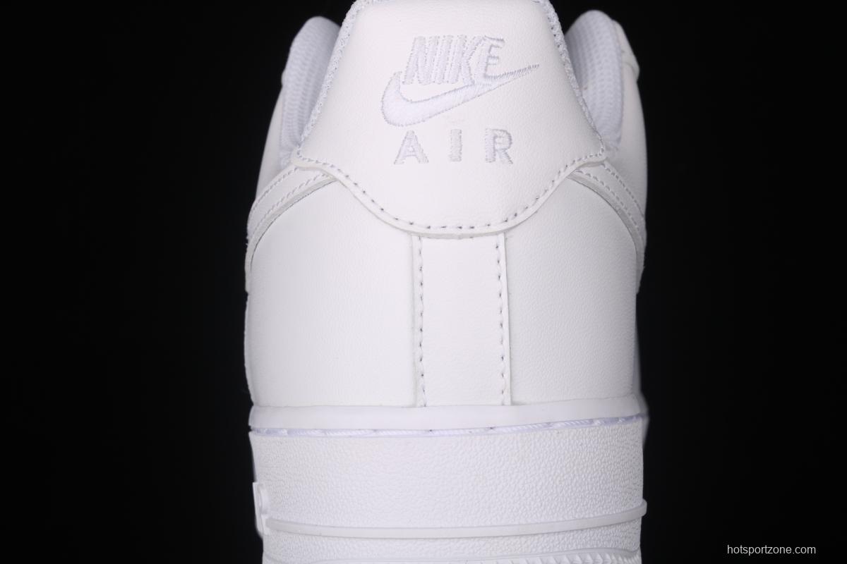 21NIKE Air Force 1x07 all-white low-top leisure sports shoes 315122-111,