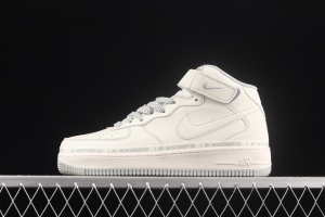NIKE Air Force 1x 07 Mid x Uniterrupted James co-signed graffiti 3M reflective medium side leisure sports board shoes NU3380-636