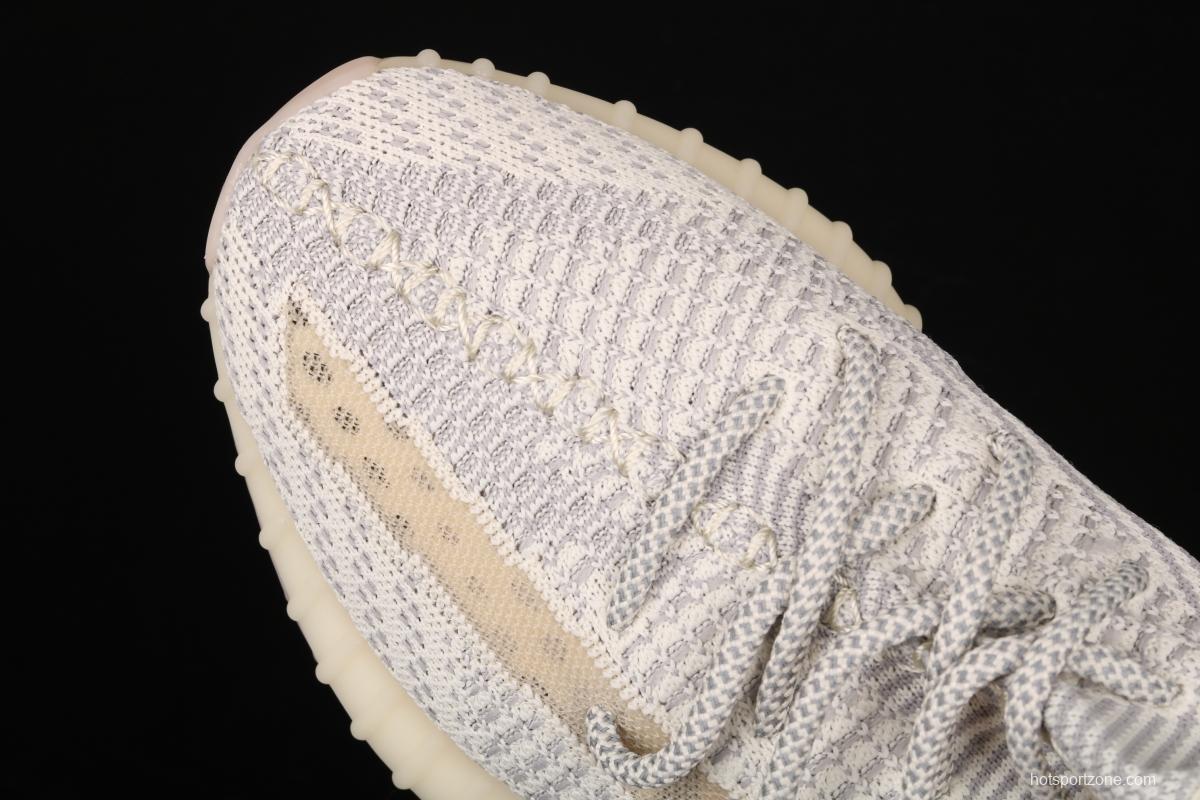 Adidas Yeezy 350 Boost V2 FU9161 Darth Coconut 350 second generation beard white hollowed-out angel color
