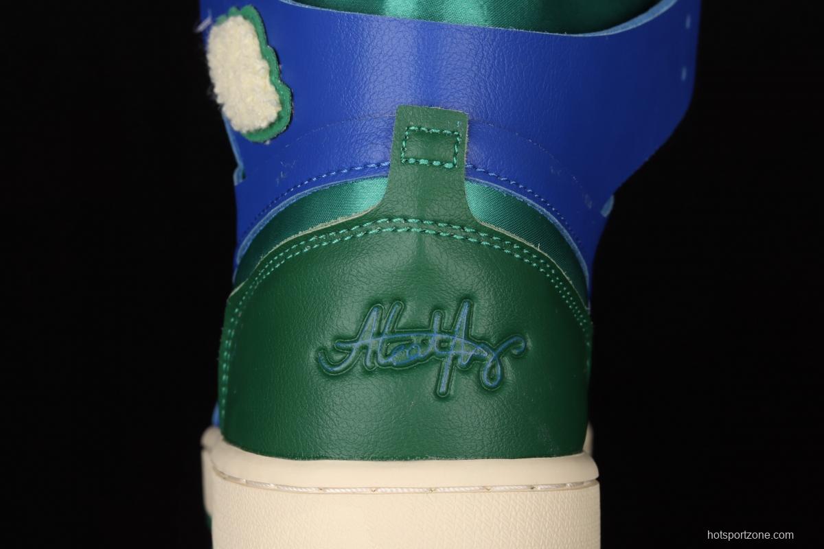 Air Jordan 1 Zoom Comfort blue green California high top classic retro culture leisure sports basketball shoes DJ1199-400