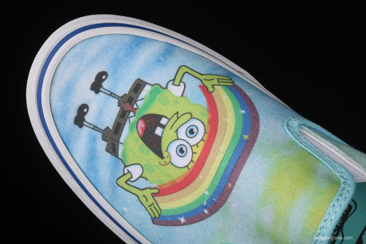 SpongeBob x Vans Classic Slip-On 2021 summer yen limited edition low-top casual board shoes VN0A5KS96SVR