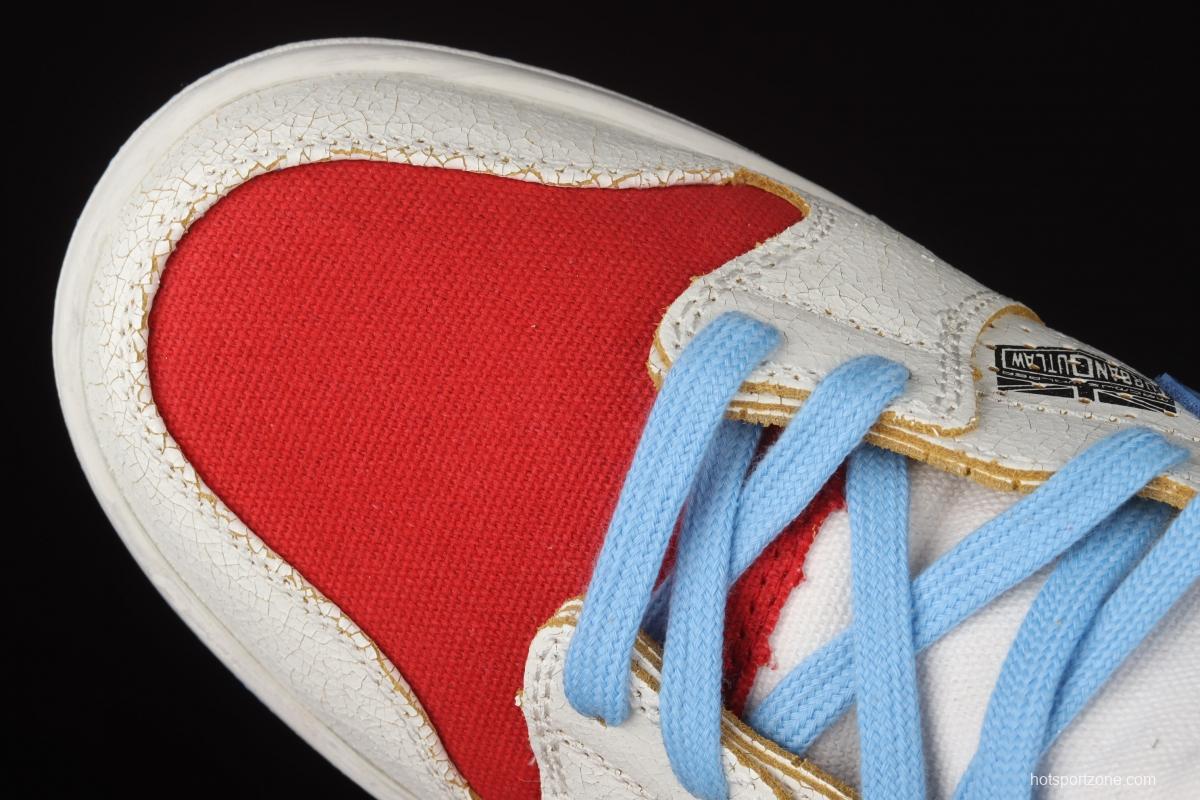 Magnus Walker x NIKE DUNK High Pro Decon QS [Porsche 911] White, blue and red high top casual skateboard shoes DH7683-100