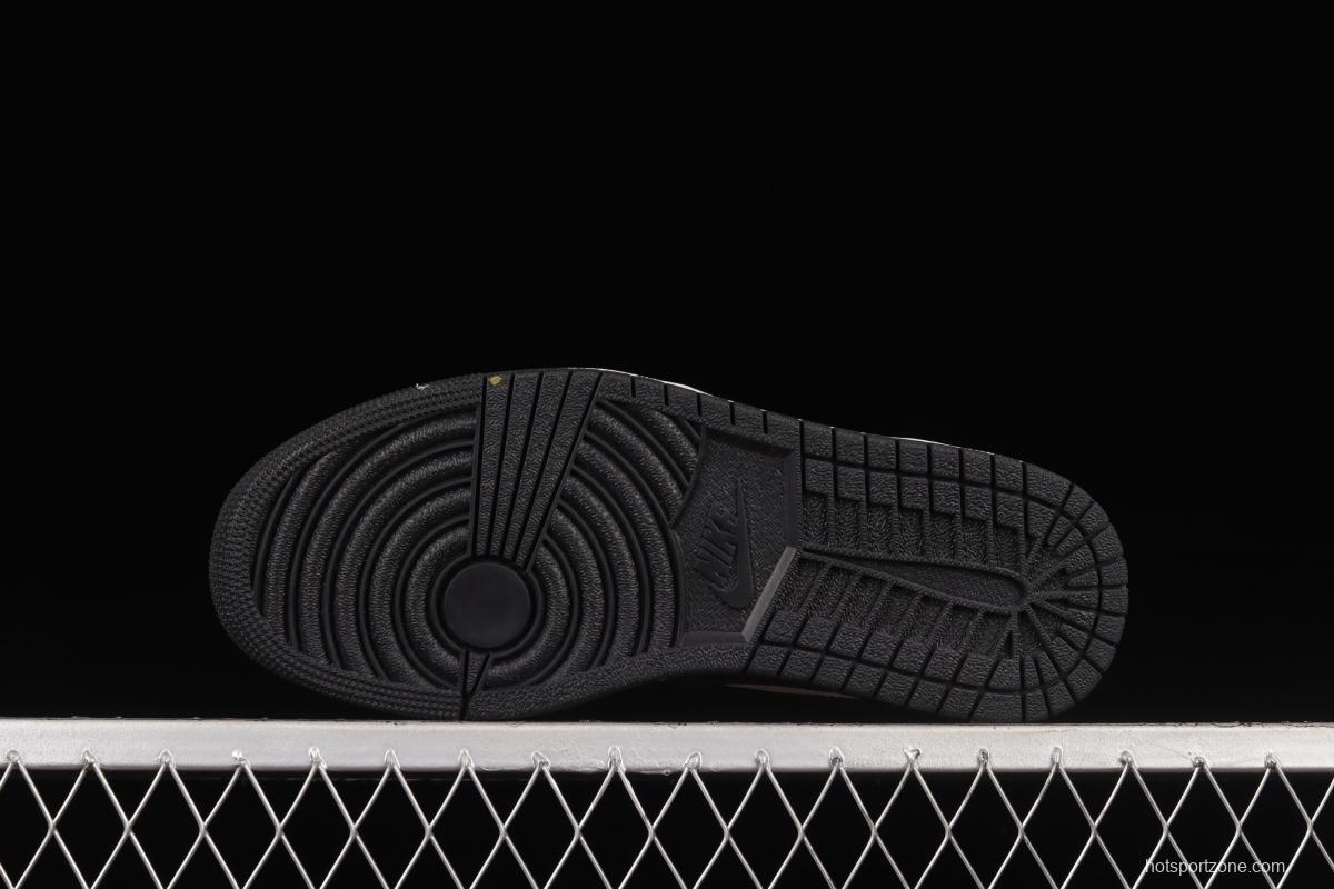 LV x Air Jordan 1 custom low-top retro culture basketball shoes 553558-039
