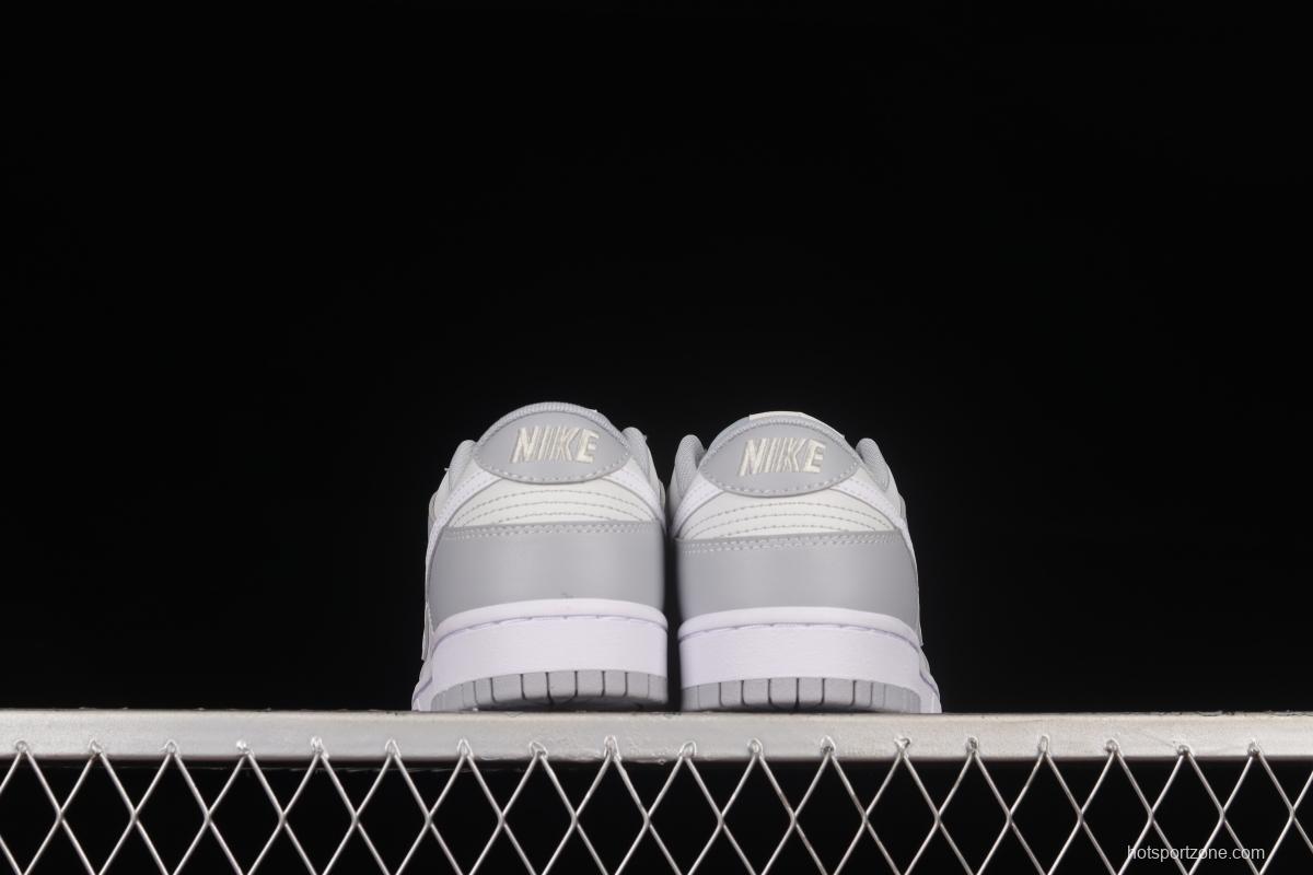 NIKE DUNK Low Retro Grey White Cool Grey Color Matching SB Buckle Rebounds Fashion Casual Sneakers DJ6188-001