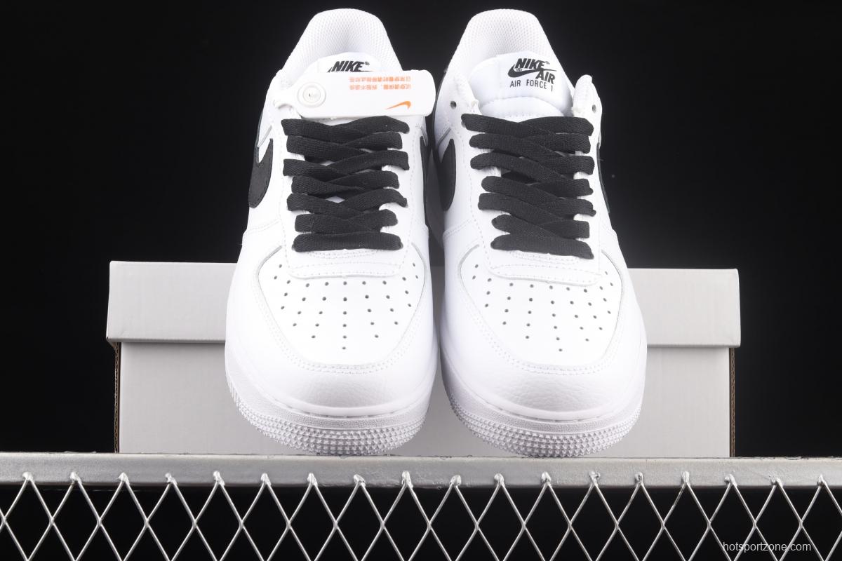 NIKE Air Force 1o07 Low AN20 classic white and black low-top casual board shoes CT2302-100