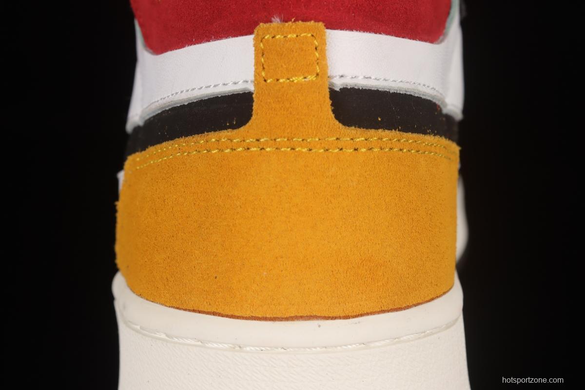 Air Jordan 1 Zoom CMFT White, Yellow and Red CT0978-016