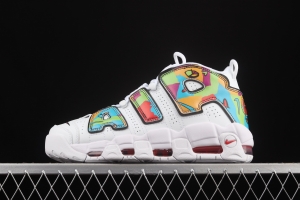NIKE Air More Uptempo 96 QS Pippen Primary Series Classic High Street Leisure Sports Culture Basketball shoes DM8150-100