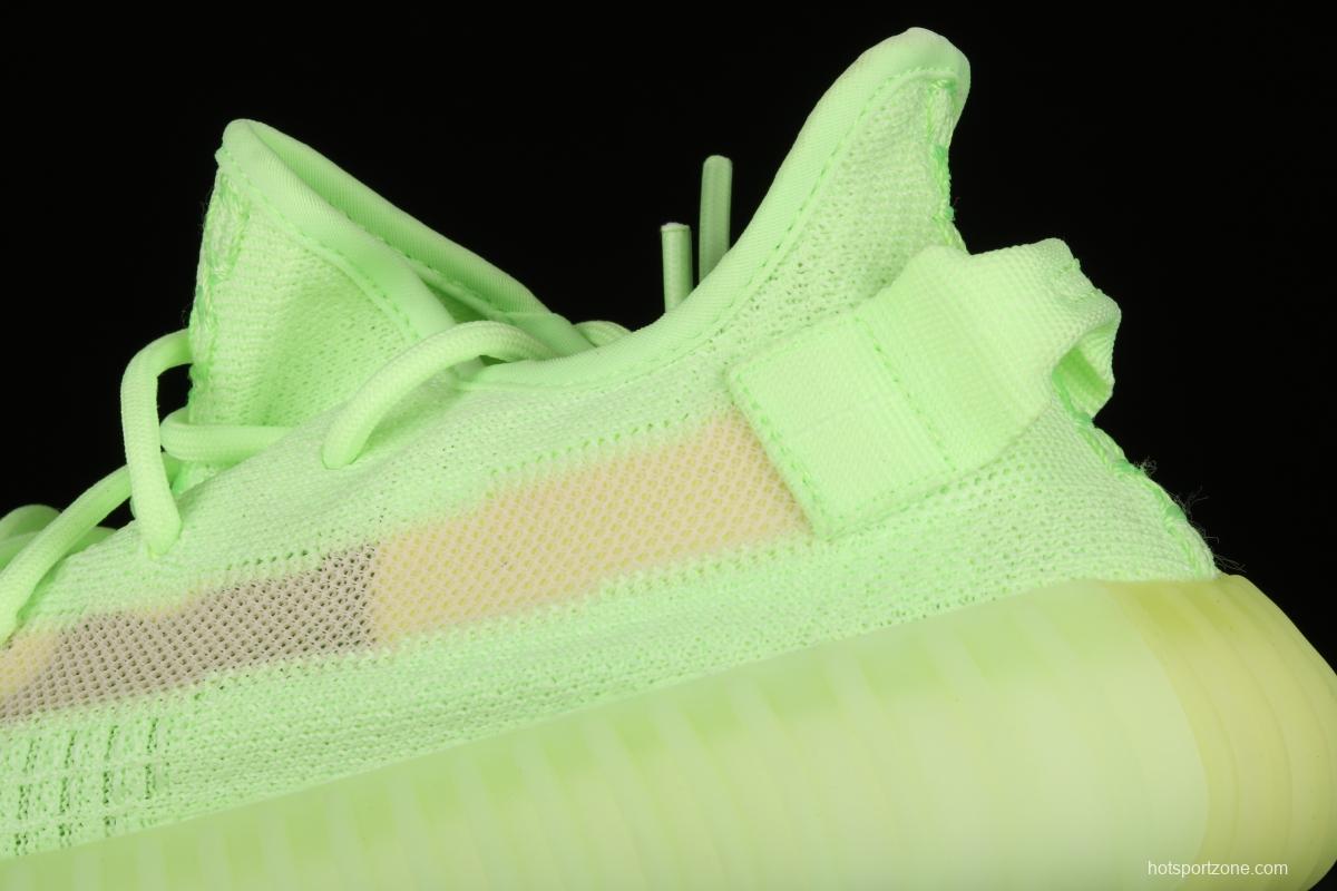 Adidas Yeezy 350 Boost V2 Gid EH5360 Darth Coconut 350 second generation luminous green color matching
