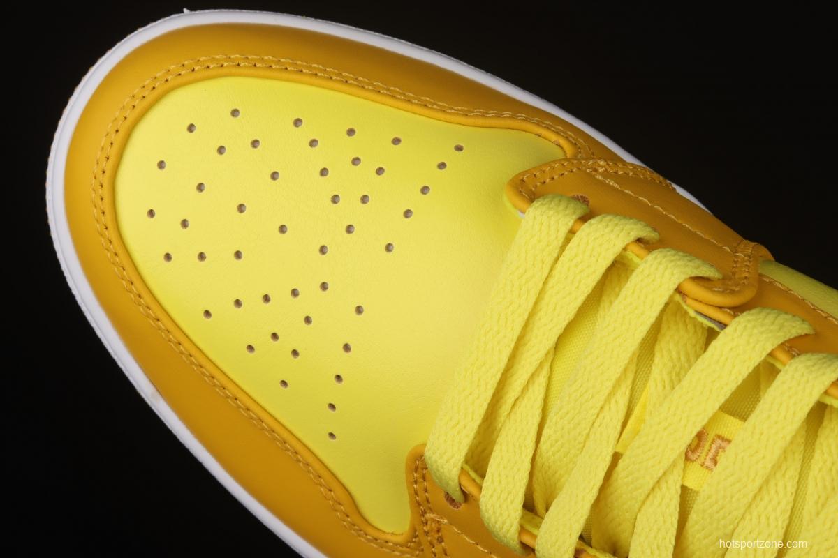 Air Jordan 1 Low lemon yellow low side culture leisure sports shoes DN6998-700