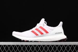 Adidas Ultra Boost 4.0DB3199 fourth generation knitted striped white and red UB