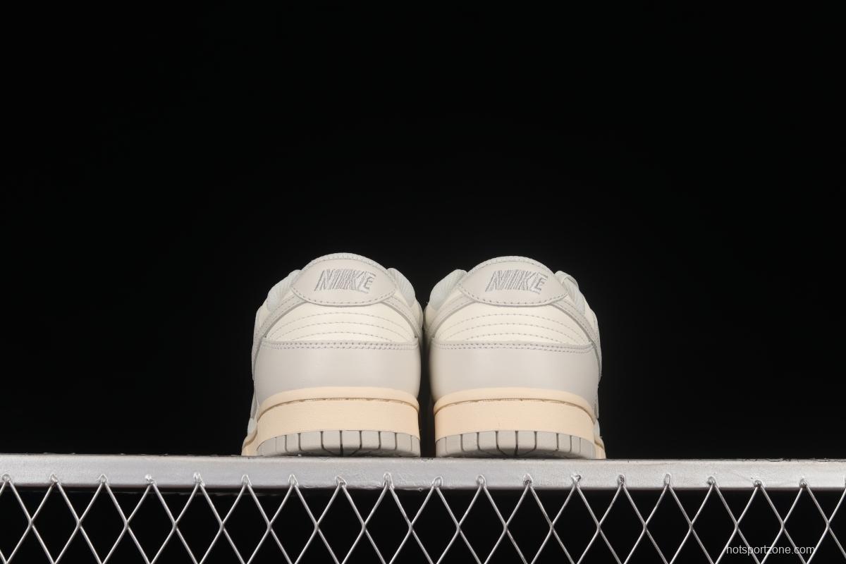 NIKE DUNK Low Bone White Color Matching SB Buckle Backboard Fashion Casual Sneakers DD1503-107