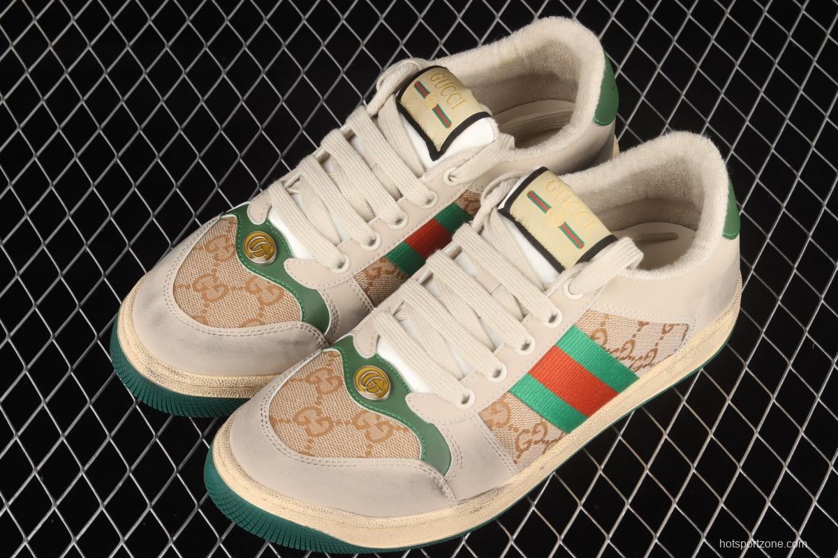 Gucci Distressed Screener Sneaker Gucci classic dirty shoes