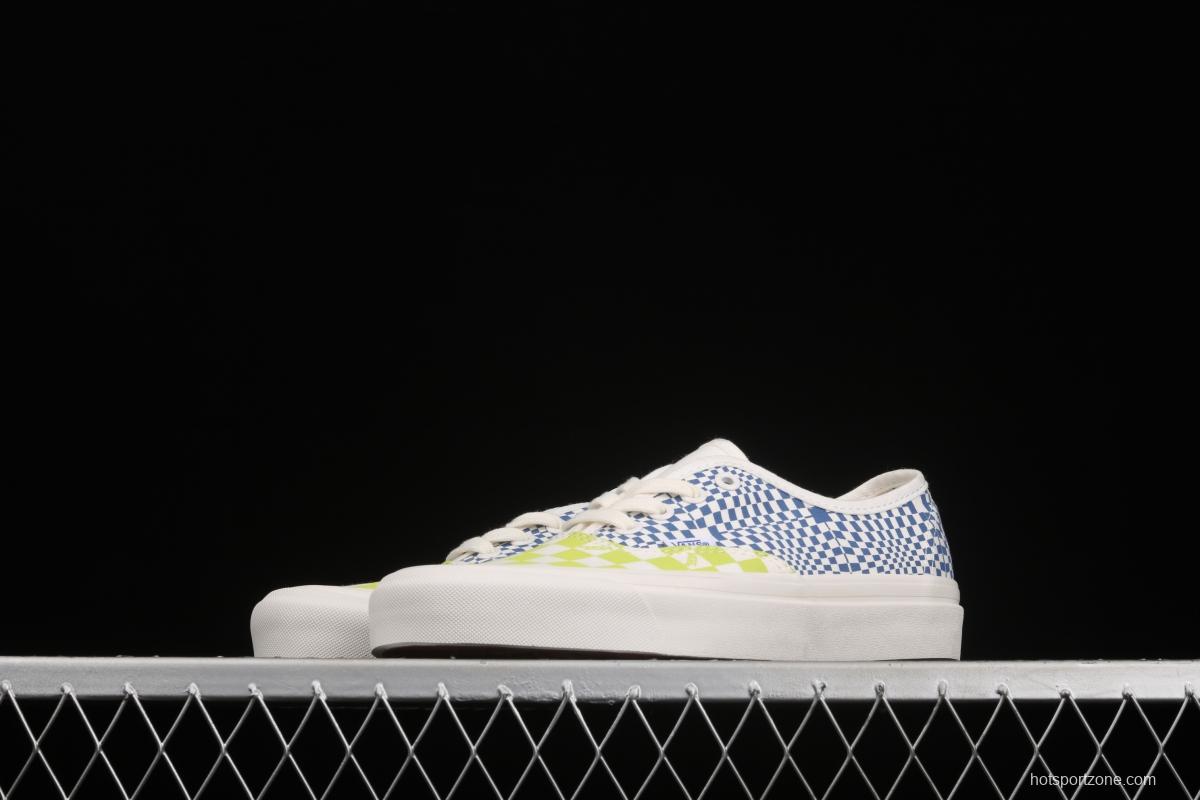 Vans Vault OG Authentic Lx high-end branch line impact color checkerboard retro low-side canvas skateboard shoes VN0A4BV91XQ1