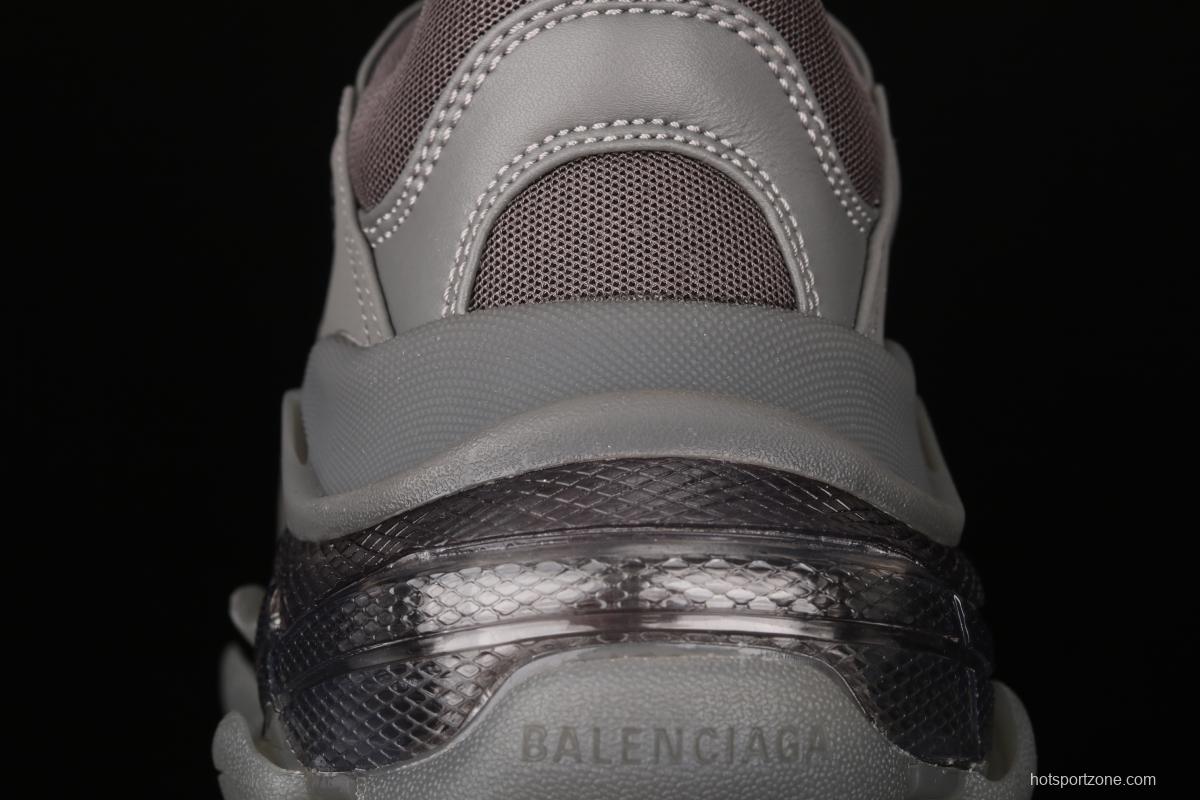 Balenciaga Triple S 3.0 three-generation retro casual running shoes full combination nitrogen crystal outsole A11801