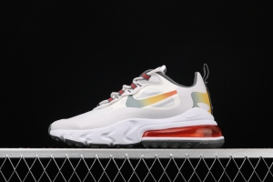 NIKE Air Max 270React new high-frequency mesh function half-palm air cushion cushioning running cloth shoes CD6615-100