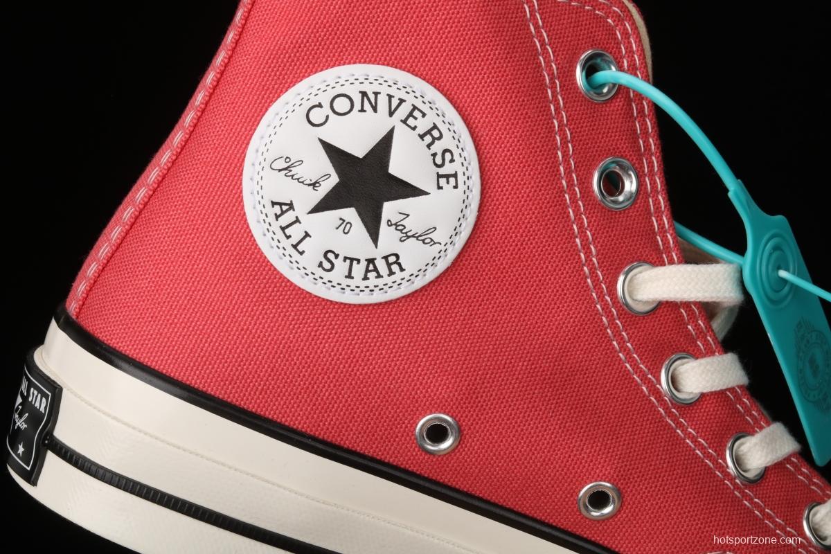 Converse 70s spring new color environmental protection watermelon red high top leisure board shoes 170790C