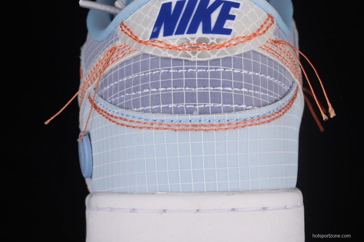 Unlon x NIKE SB DUNK Low joint style sky blue SB buckle rebound fashion leisure board shoes DJ9649-400