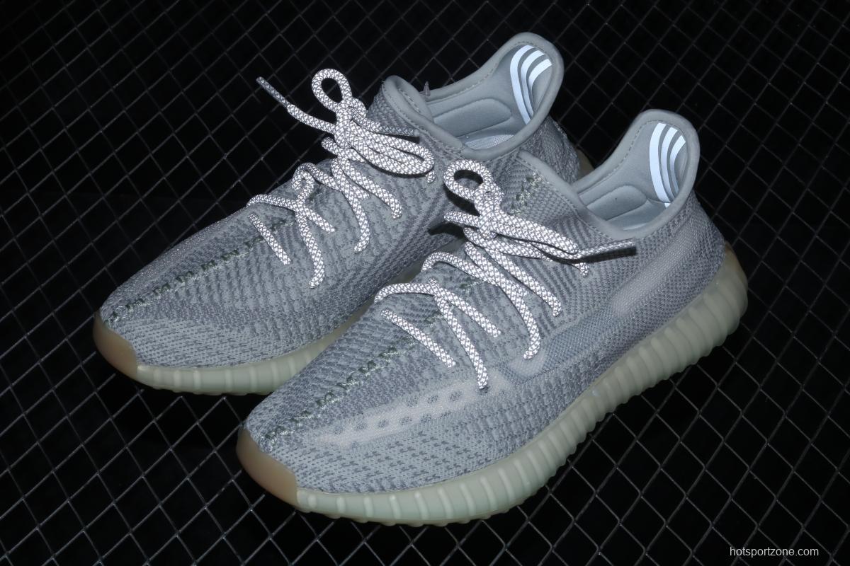 Adidas Yeezy Boost 350V2 Tailgate FX4348 Darth Coconut 350 second generation hollowed-out Asian gray angel color