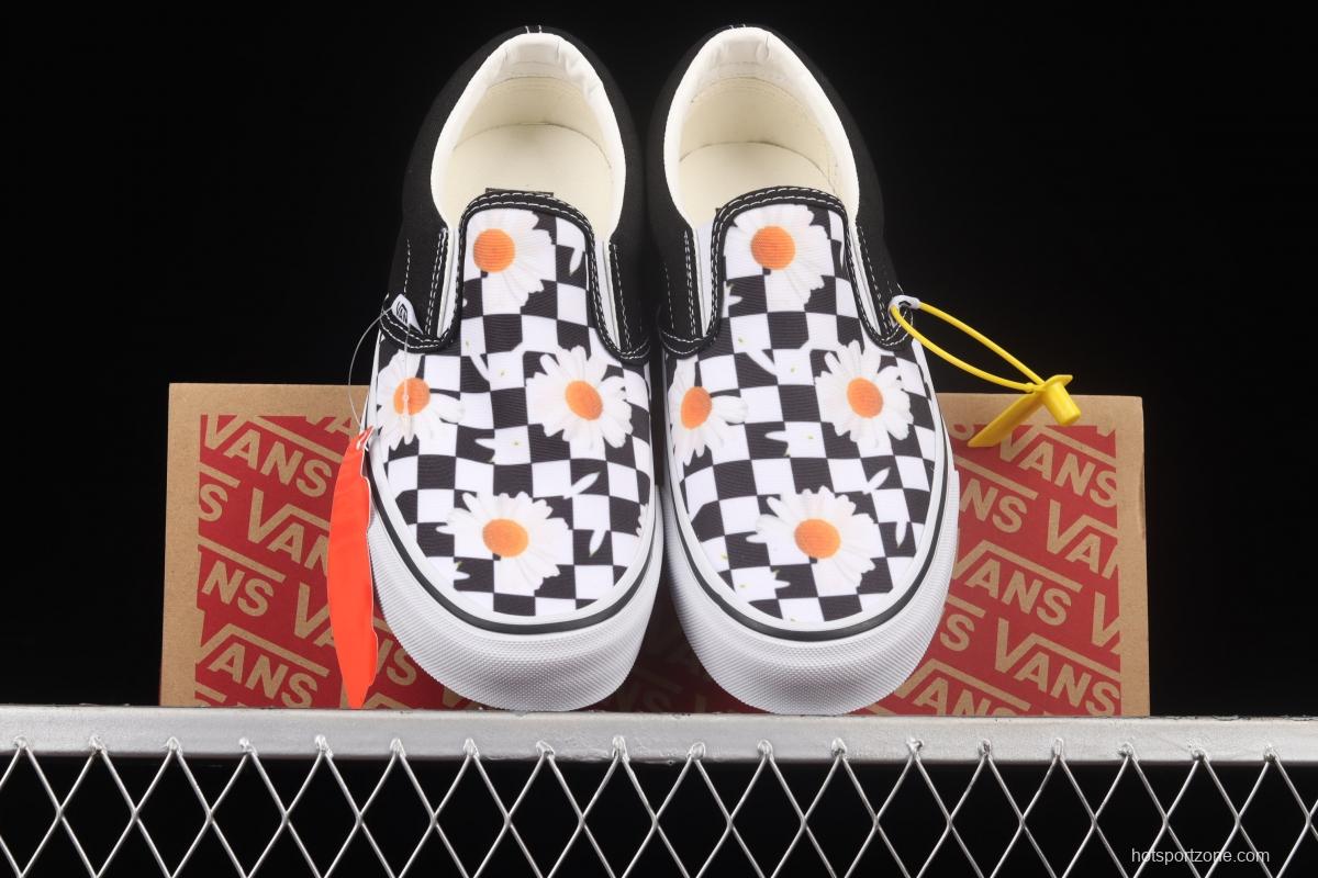 Vans Era black and white checkerboard daisies Loafers Shoes canvas shoes VN0A5JMHB0B