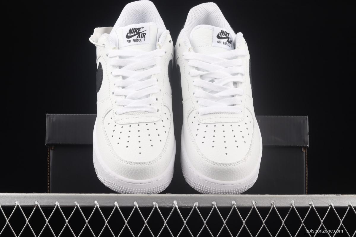 NIKE Air Force 1o07 Low AN20 classic white and black low-top casual board shoes CT2302-100