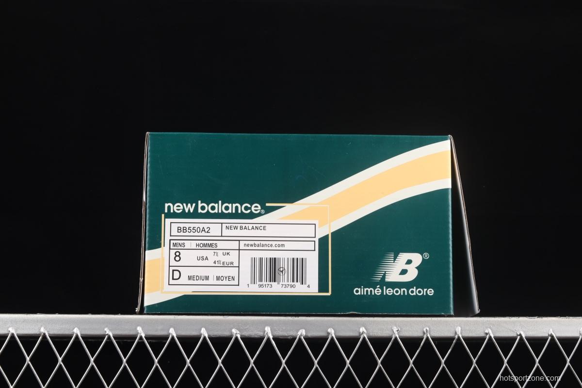 AIM É LEON DORE x New Balance BB550 series of new balanced leather neutral casual running shoes BB550A2