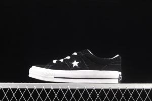 Converse One Star 21ss modified suede black and white low upper shoes 171587C