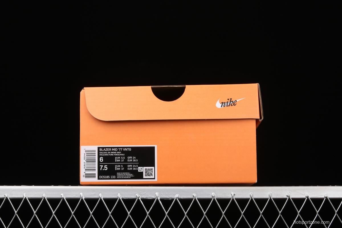 NIKE Blazer Mid '1977 Vintage Day Of The Classic Trail Blazers High Band Leisure Sports Board shoes DC5185-133