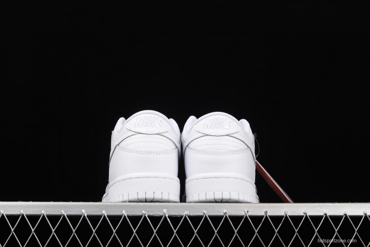 NIKE SB DUNK Low Prm pure white color SB buckle rebound fashion leisure board shoes DD1503-109