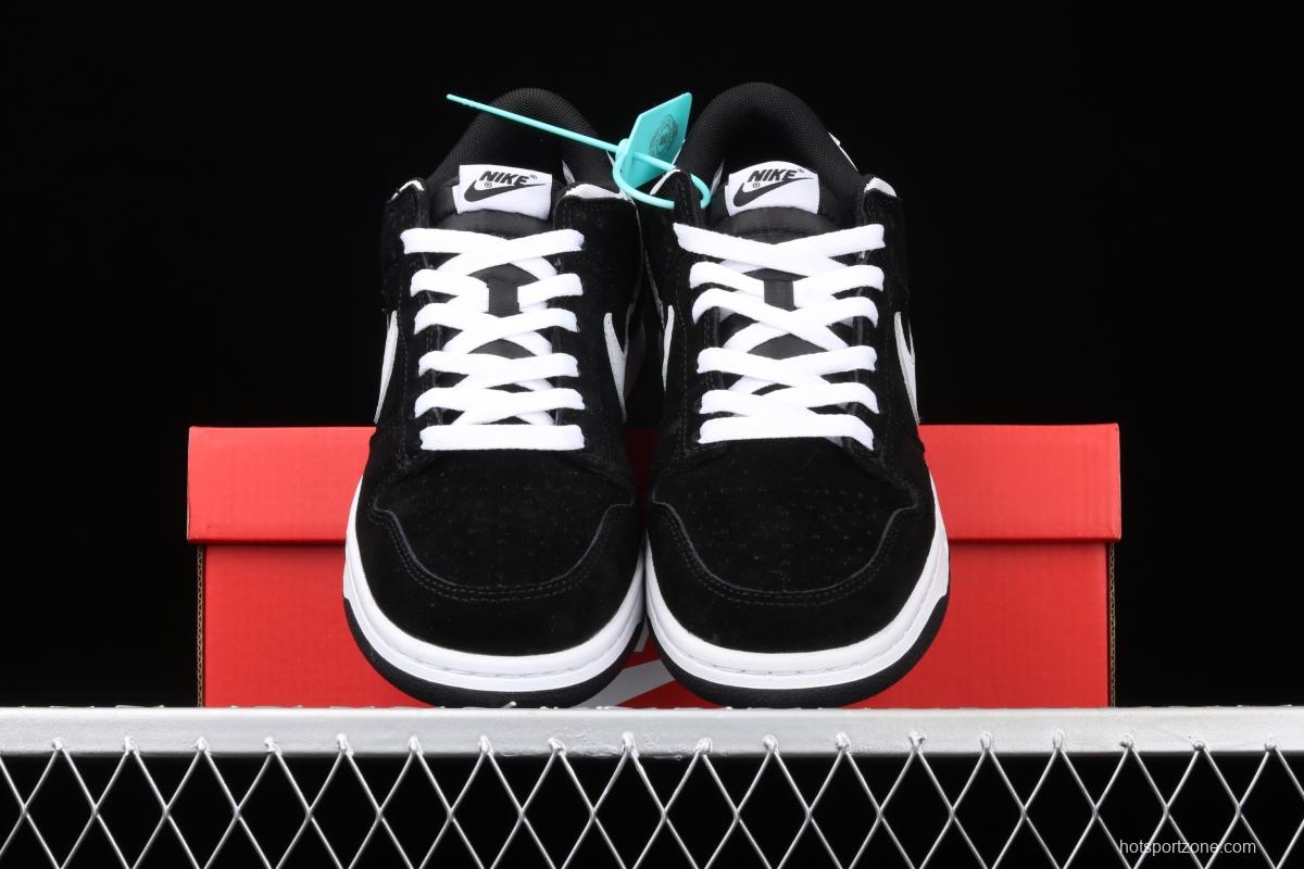 NIKE SB Zoom DUNK Low GS Snow Black and White Slam Dunk Series low side Leisure Sports Skateboard shoes 310569-020