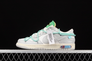 OFF-White x NIKE DUNK Low 04 of 50 OW grey leisure sports skateboard shoes DM1602-108