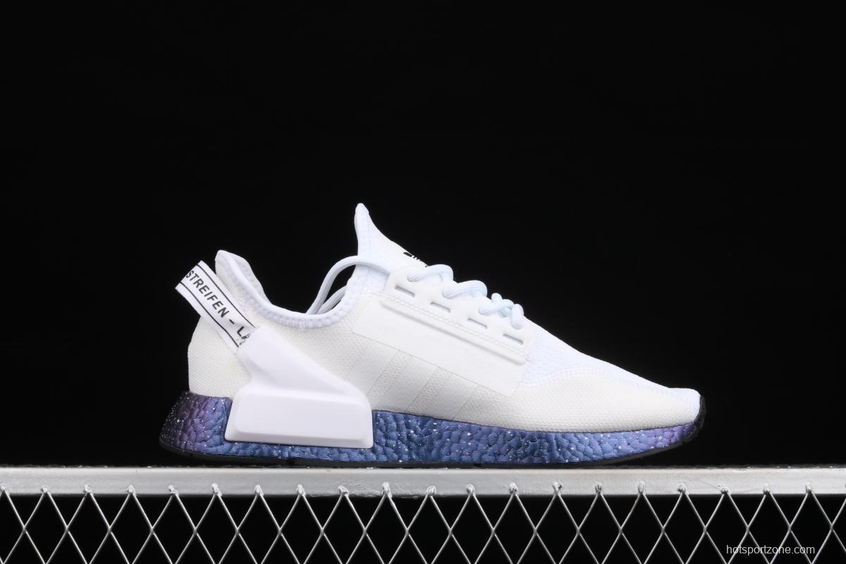 Adidas NMD R1 Boost V2 GX5163 second generation elastic knitted face running shoes
