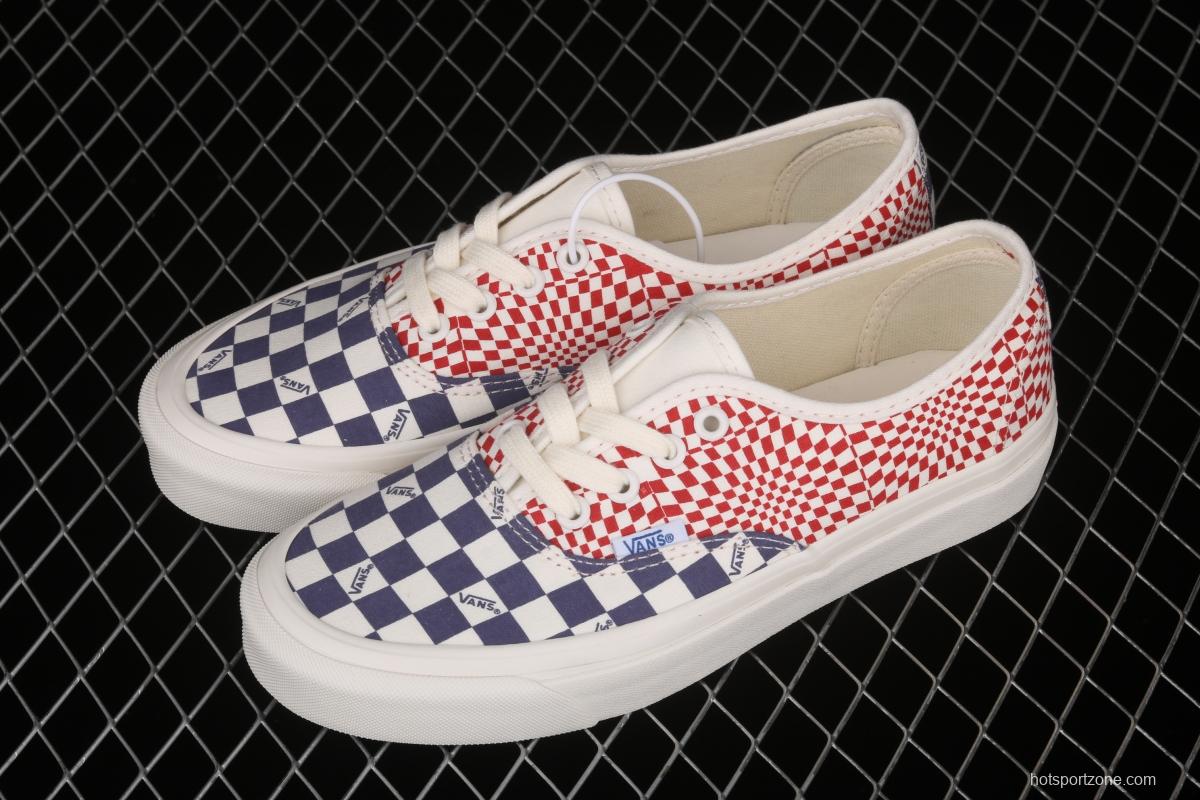 Vans Vault OG Authentic Lx high-end branch line impact color checkerboard retro low-side canvas skateboard shoes VN0A4BV91XR
