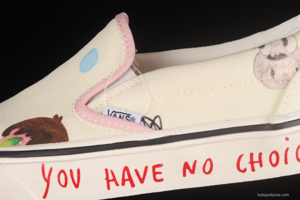 Javier Calleja x Vans Classic Slip-On 9 Custom Loafers Shoes VN0A3JEXPU1