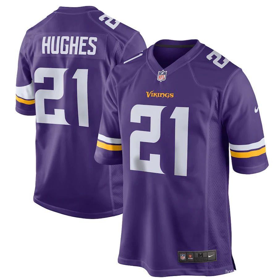 Men's Mike Hughes Purple Player Limited Team Jersey