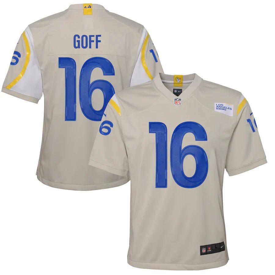 Youth Jared Goff Bone Player Limited Team Jersey