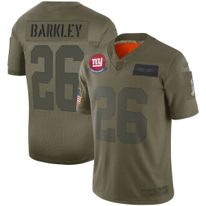 Youth Saquon Barkley Olive 2019 Salute to Service Player Limited Team Jersey