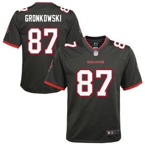 Youth Rob Gronkowski Pewter Alternate Player Limited Team Jersey