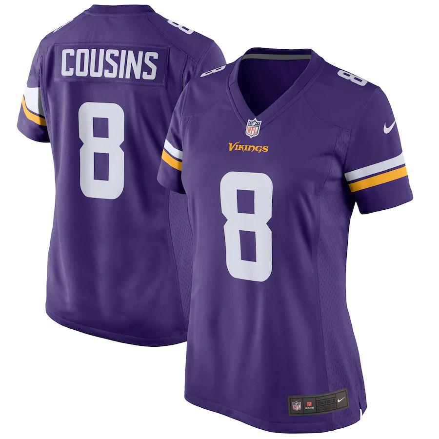 Women's Kirk Cousins Purple Player Limited Team Jersey