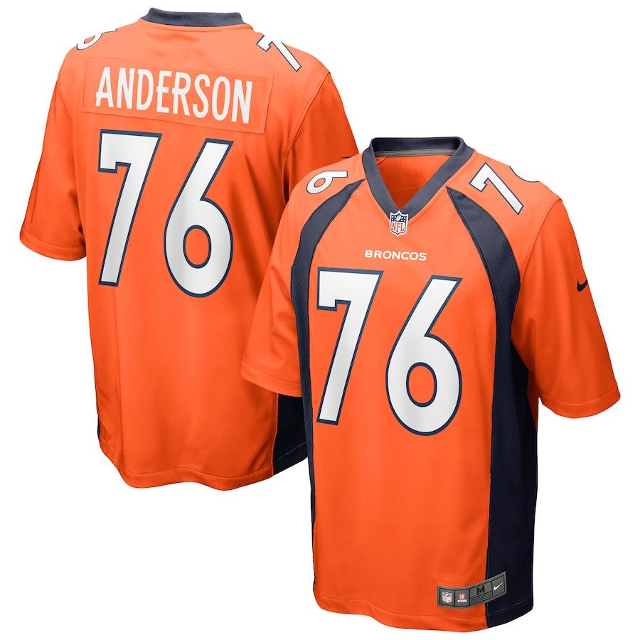 Men's Calvin Anderson Orange Player Limited Team Jersey