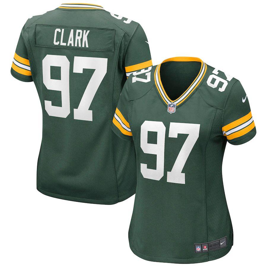 Women's Kenny Clark Green Player Limited Team Jersey